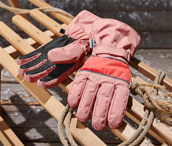 Gants d’hiver, rose