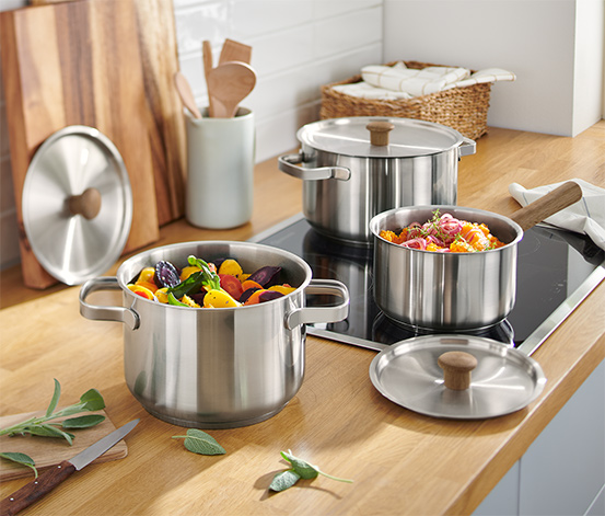 Ensemble de casseroles en inox 646626