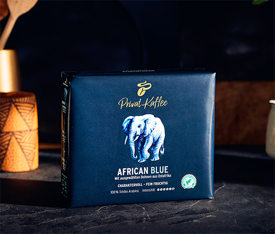 Privat Kaffee African Blue – moulu 9x 500 g