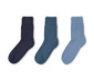 3 paires de chaussettes, bleues 