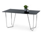 Table design aspect pierre avec piètement en métal