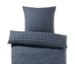 Parure de lit en flanelle, bleue, taille normale
