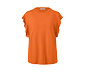 T-shirt à volants, orange