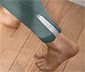 Legging thermique de course à pied, vert sauge