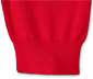 T-shirt en maille fine à col montant, rouge