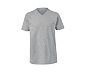 2 t-shirts à encolure en V, gris-blanc