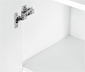 Armoire haute pour salle de bain « Eklund », blanc