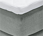Lit à sommier tapissier Scapa, env. 160 x 200 cm, gris clair