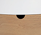 Table basse ronde avec espace de rangement et plateau amovible