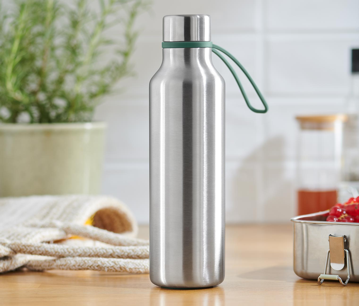 Gourde isotherme en acier inoxydable