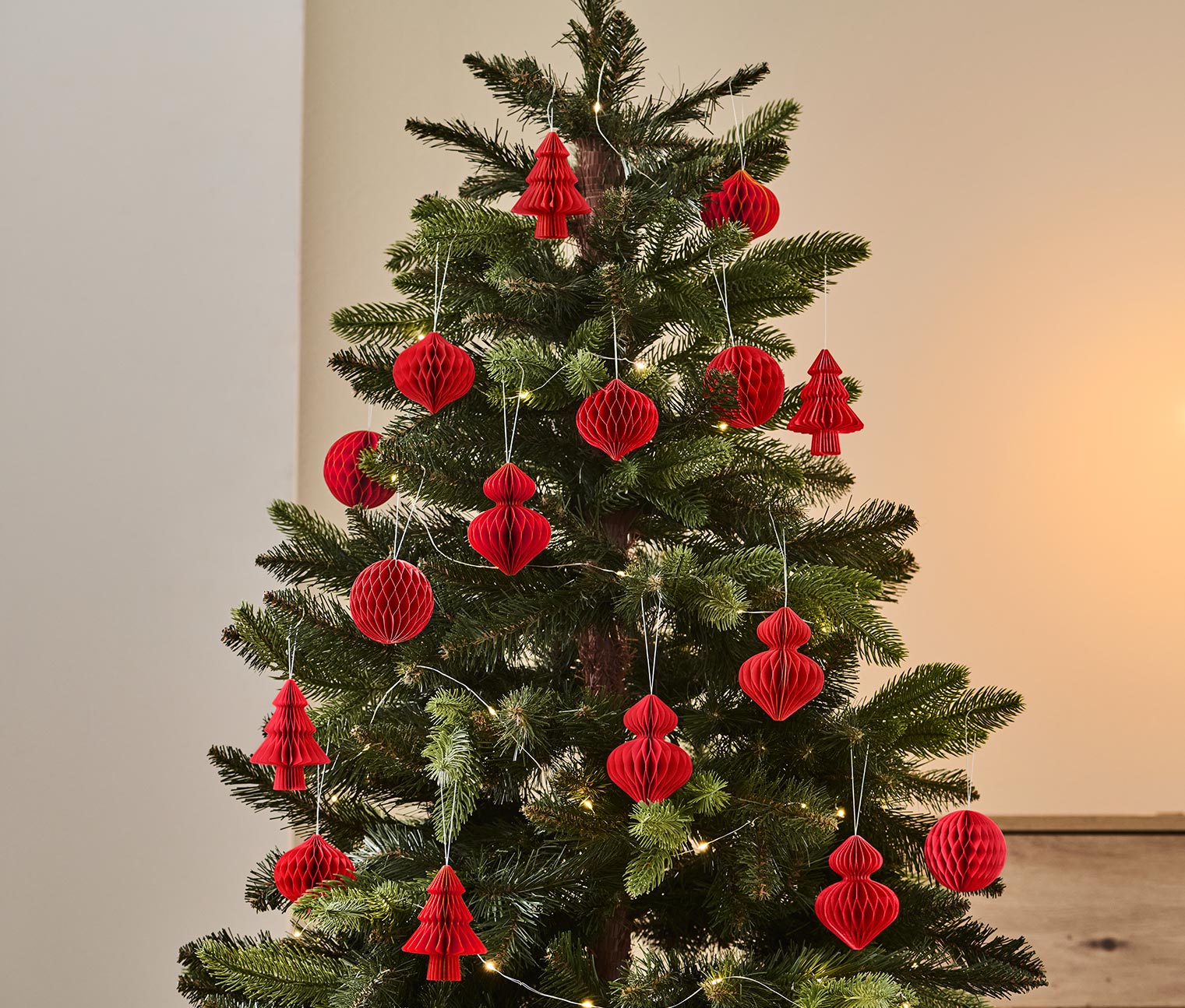Set de 4 décorations d’arbre de Noël