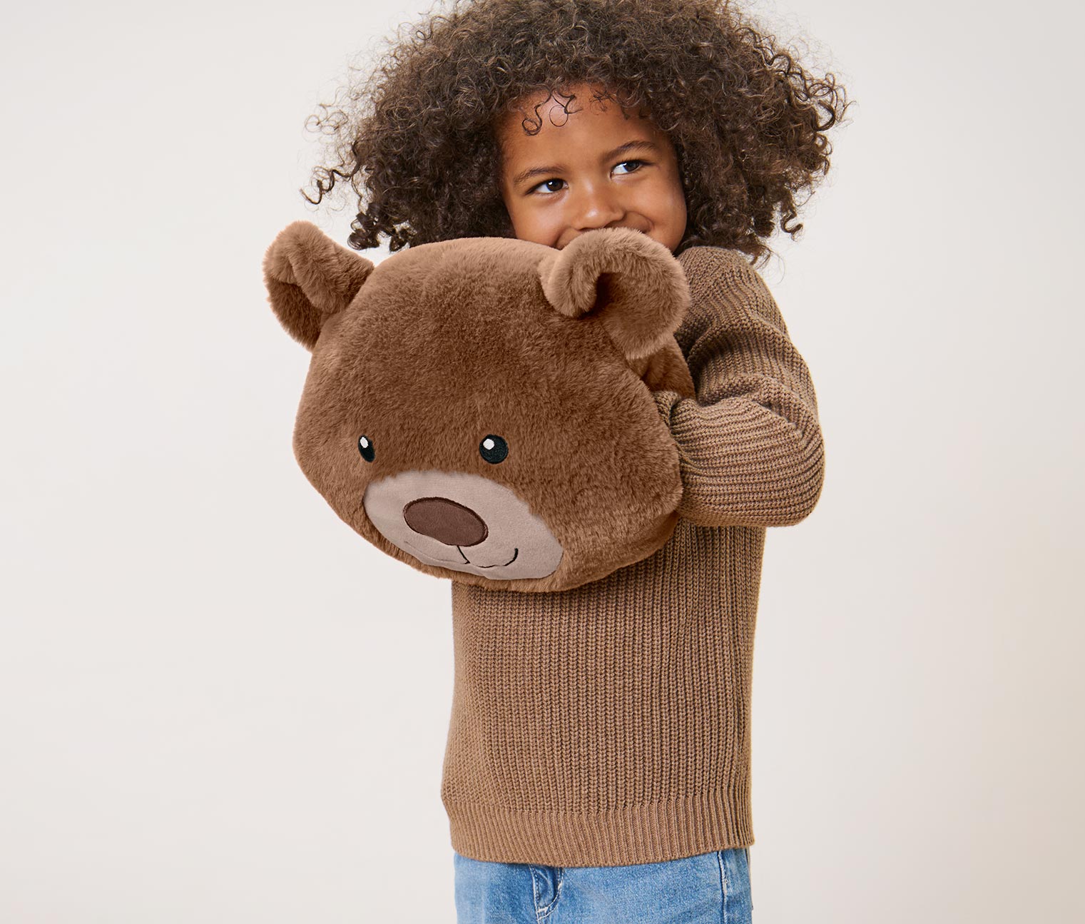 Coussin en peluche « ours »