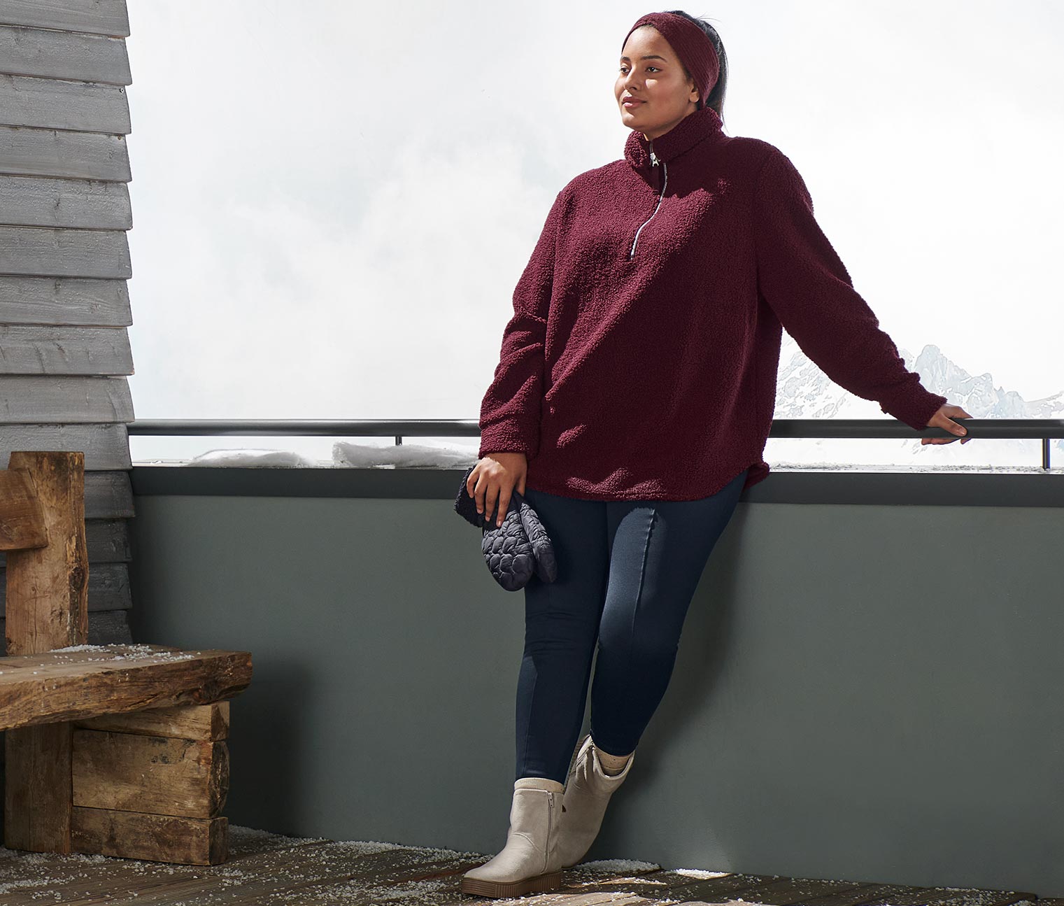 Pull oversize en peluche