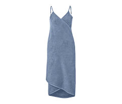 Robe-linge de toilette, bleue