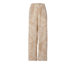 Pantalon palazzo structuré avec imprimé intégral