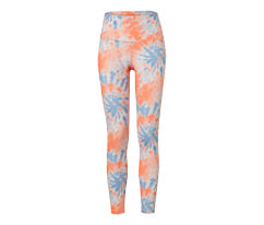 Legging de sport 7/8, orange-bleu