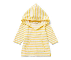 Poncho en tissu éponge pour enfant, à rayures