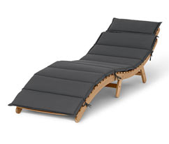 Chaise longue pliable avec matelas