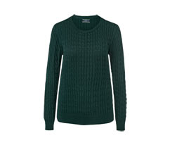 Pull en maille avec torsades, vert