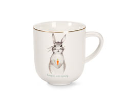 Mug à décoration dorée et brillante
