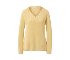 Pull en maille, jaune