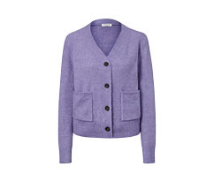 Jaquette en maille avec de la laine, lilas