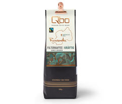 Qbo Premium Coffee Beans « Coopérative Sholi » Café filtre intense - 250 g Grains entiers
