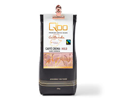 Qbo Premium Coffee Beans « coopérative Tajumuco » Caffè Crema doux – 250 g grains entiers