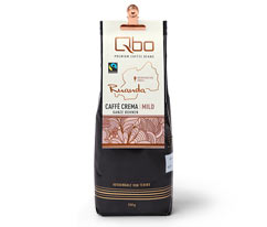 Qbo Premium Coffee Beans « Coopérative Sholi » Caffè Crema doux - 250 g Grains entiers