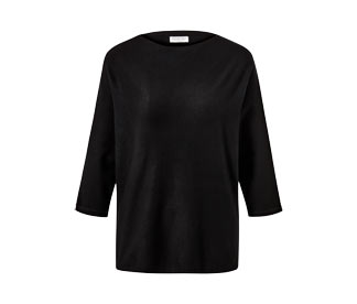 Pull en maille fine, noir