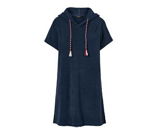 Robe de plage en éponge, bleue
