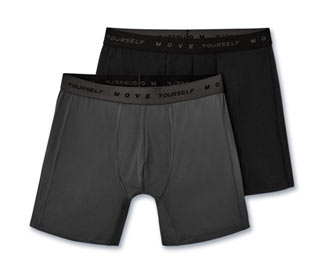 2 boxeurs de sport, gris/noir