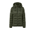 Veste surpiquée avec capuche, vert olive - Vert olive