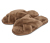 Chaussons en peluche, marron