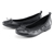 Ballerines en cuir, noir
