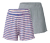 2 shorts en matière côtelée