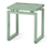 Tabouret en bois massif, couleur sauge