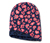 Un côté : bleu foncé à imprimé intégral noir ; un côté bleu foncé à imprimé intégral multicolore rose et corail