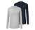 2 t-shirts manches longues