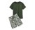 Pyjashort, vert olive