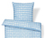Parure de lit en coton de qualité supérieure, taille normale, clair - Bleu clair