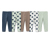 5 leggings pour bébé et tout-petit, myrtille - 1x bleu moyen, 1x vert menthe avec imprimé intégral, 1x mocca, 1x blanc avec imprimé intégral, 1x vert menthe