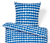 Parure de lit en coton de qualité supérieure, taille normale, foncé - Bleu foncé