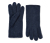 Gants en polaire tricotée, bleu foncé - Bleu foncé