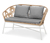 Banc à motif floral