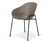 Chaise coque moderne, taupe