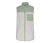 Gilet sans manches en peluche, beige et menthe - Fourrure teddy beige avec polaire menthe