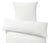 Parure de lit en percale, taille normale - Blanc