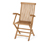Chaise pliable avec accoudoirs « Lenja »