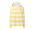 Sweat-shirt rayé à capuche, jaune-crème